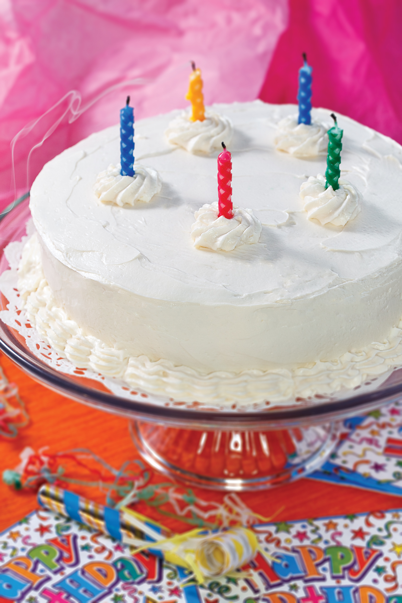 LC White Birthday Cake - recipe courtesy George Stella ...