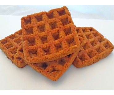 Low Carb Pumpkin Waffle Cakes - Fresh Baked