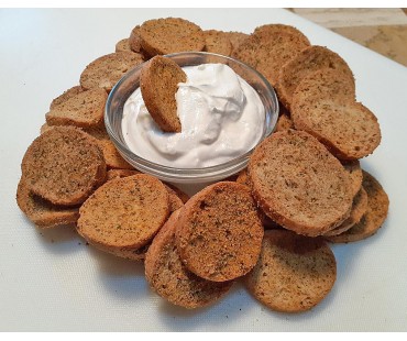Low Carb Jalapeno Popper Bagel Chips - Fresh Baked